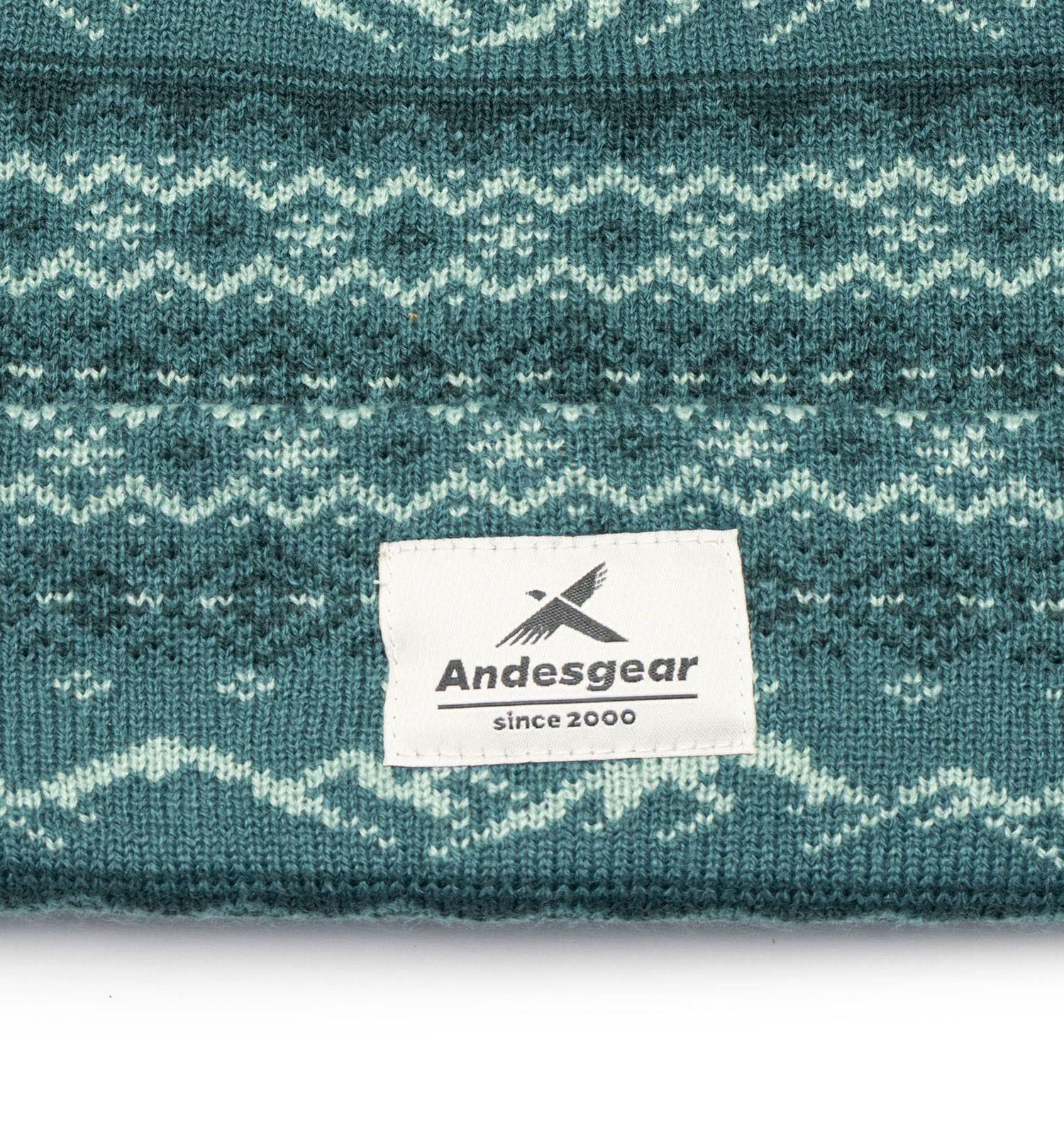 Gorro Andesgear Unisex Pompon Snow Verde-2