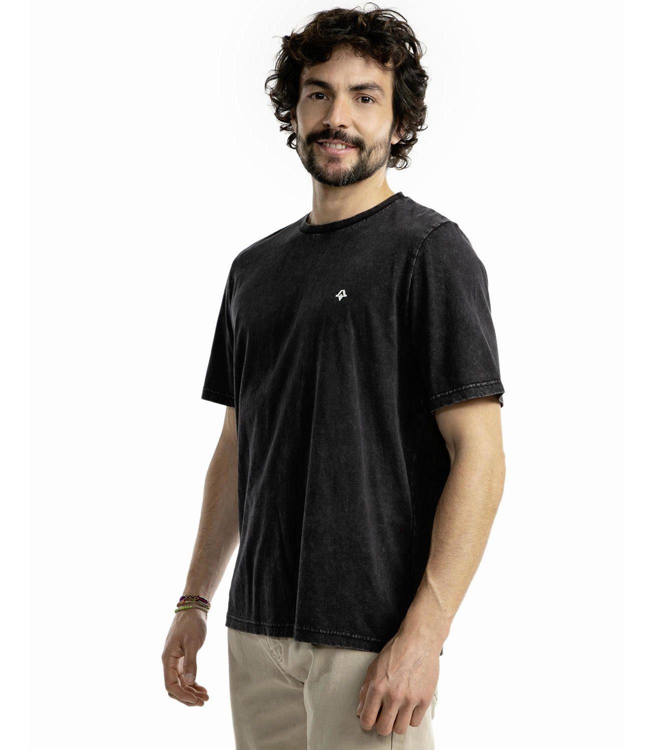 Polera Kivül Hombre Lovek Lavada Negro-1