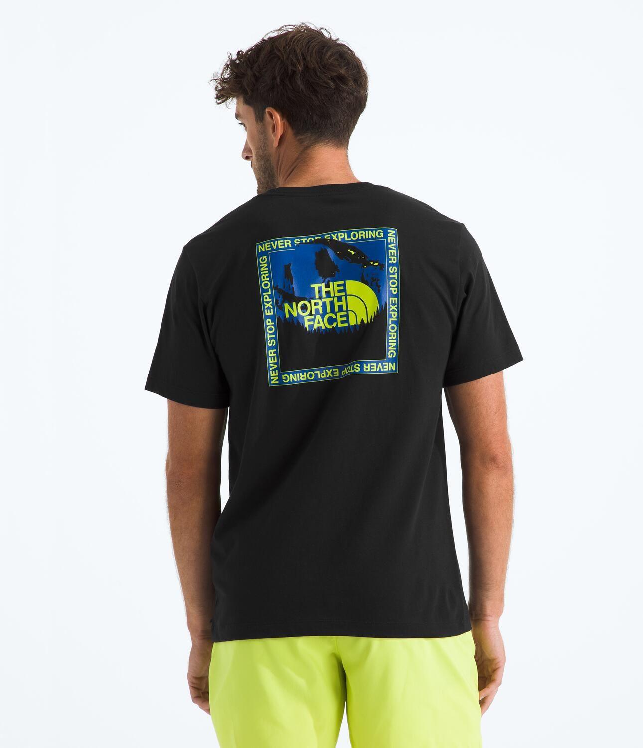 Polera Stay Exploring Regular Short Sleeve Te Hombre Negro-1
