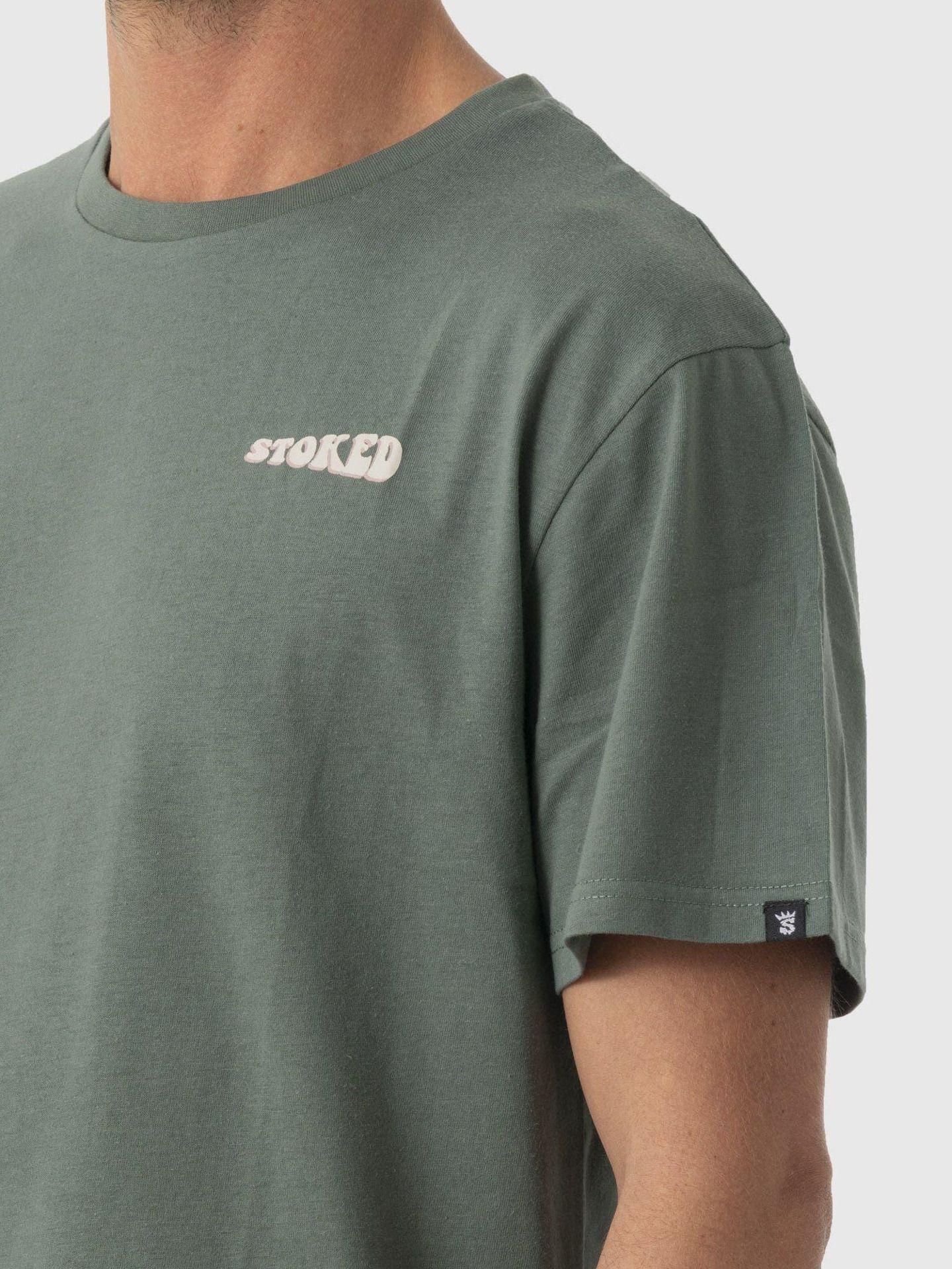 Polera Stoked Hombre Pop Reciclada Verde-3