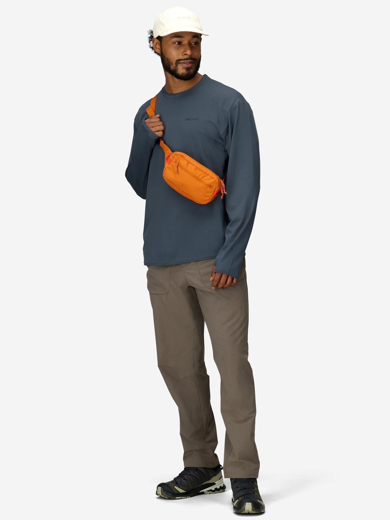 Polera Marmot Hombre Airexchange Upf 50 Crew Ls Azul-2