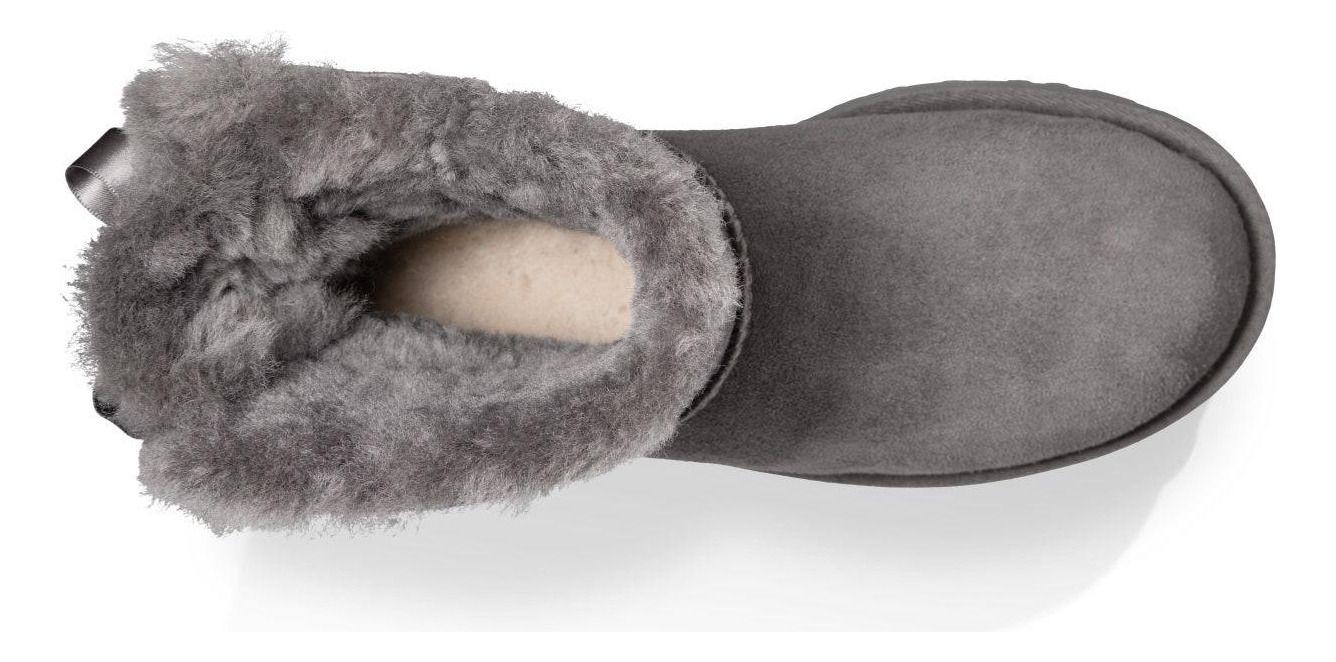 Bota UGG Mujer Mini Bailey Bow Ii Gris-4