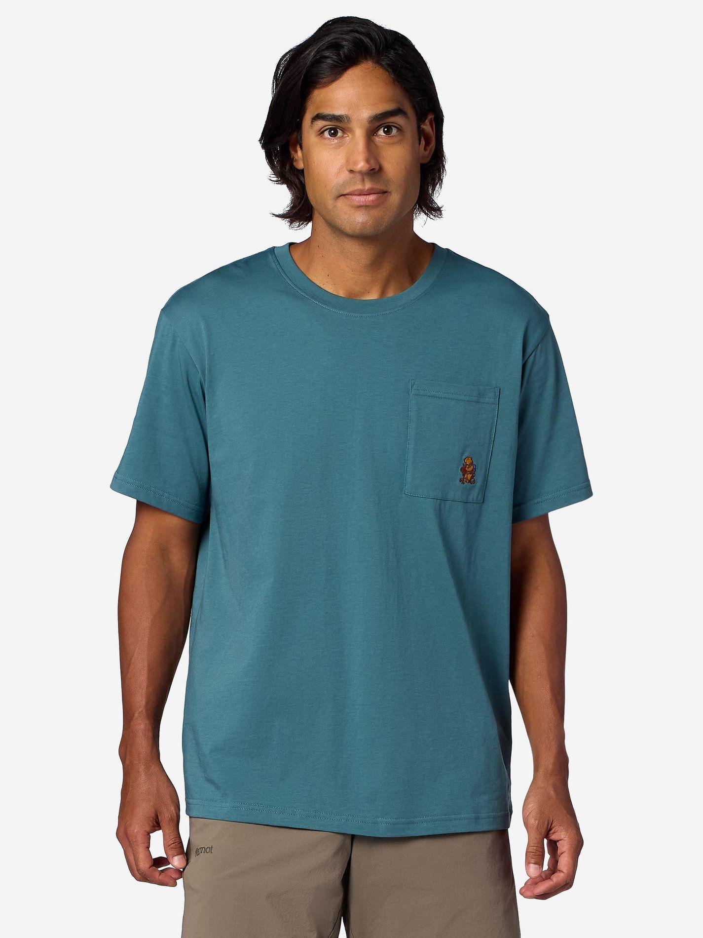 Polera Marmot Hombre Marty Pocket Celeste-0