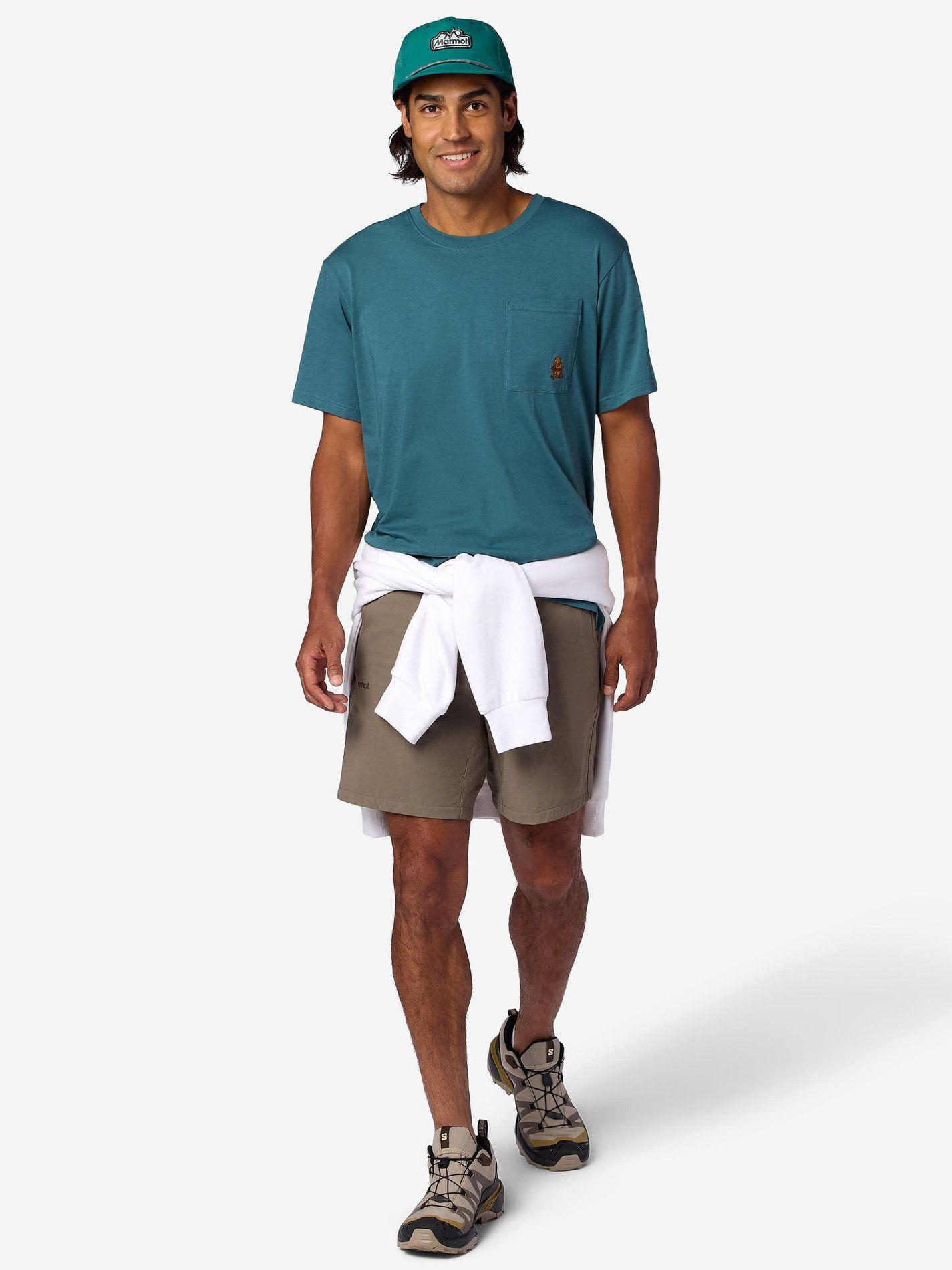 Polera Marmot Hombre Marty Pocket Celeste-2