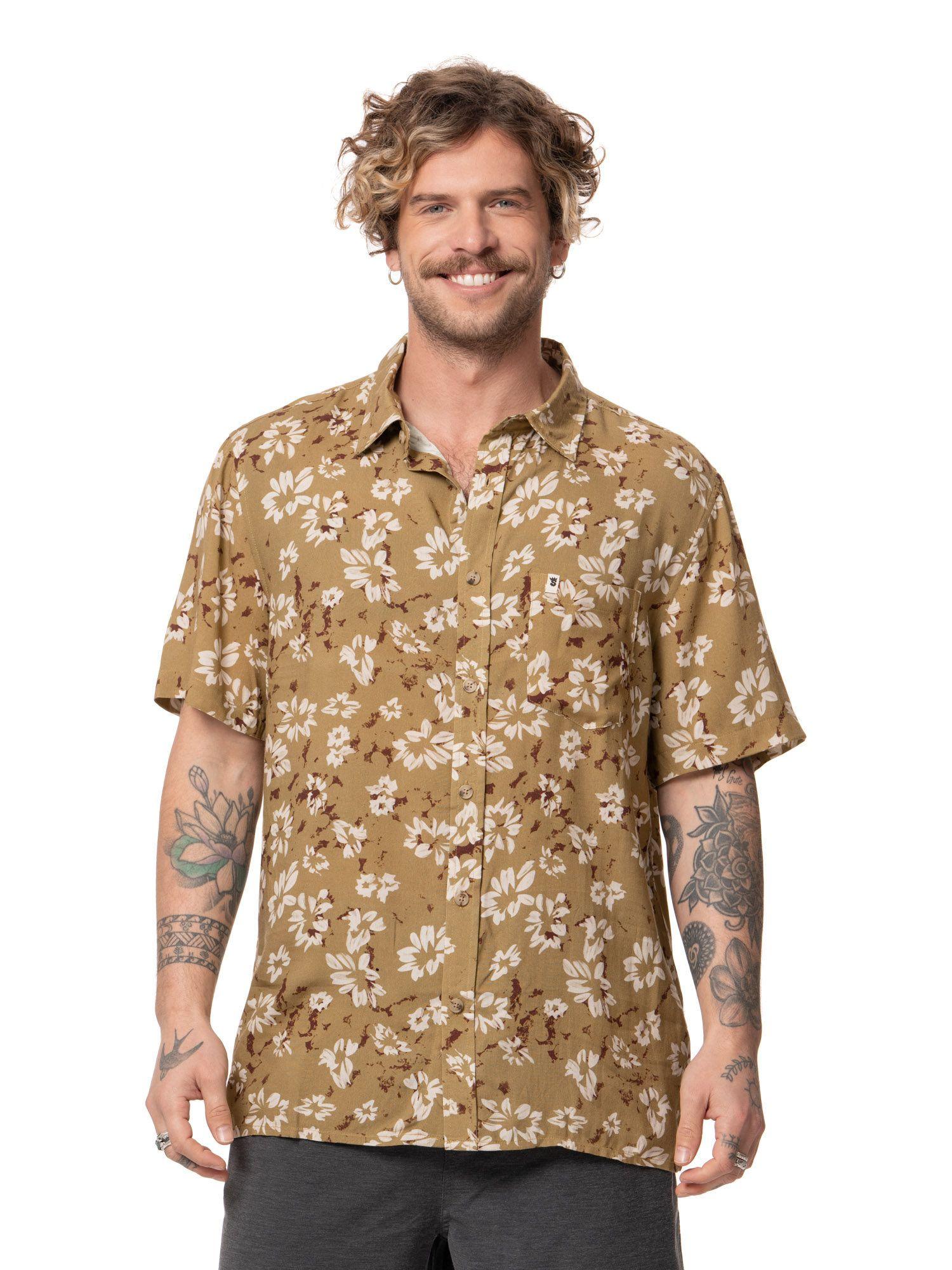 Camisa Stoked Hombre Hooks Verde-0