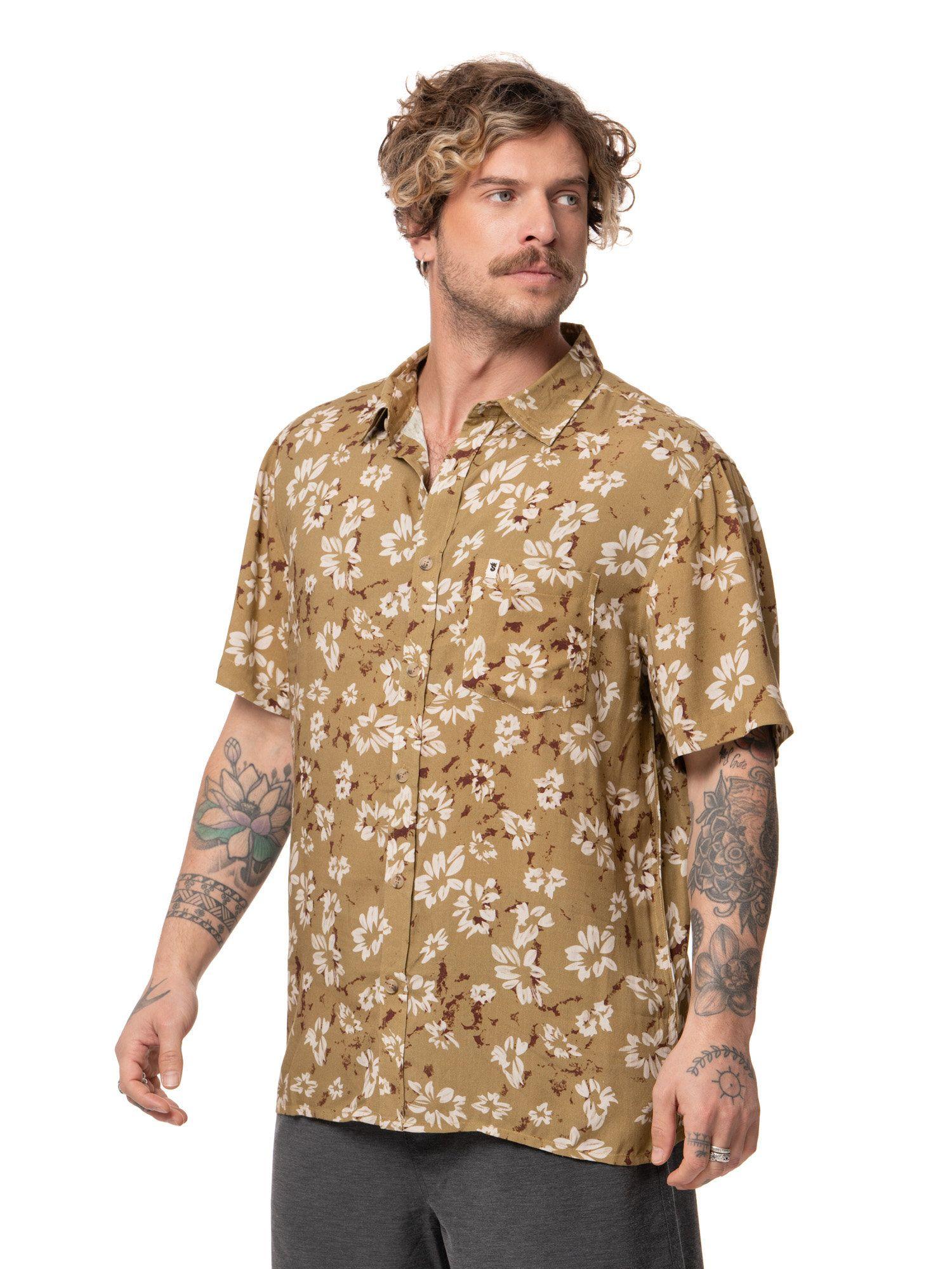 Camisa Stoked Hombre Hooks Verde-1