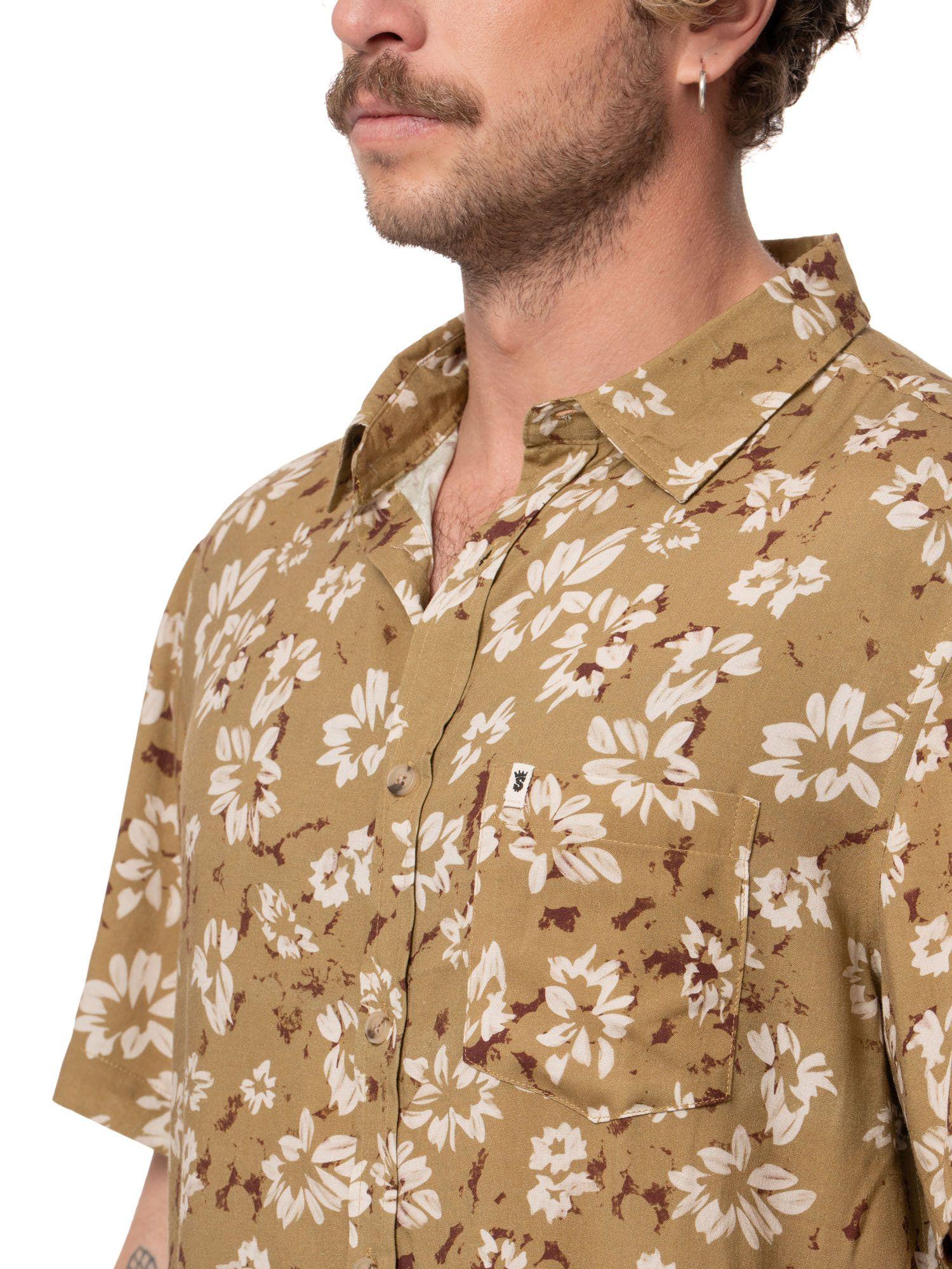 Camisa Stoked Hombre Hooks Verde-3