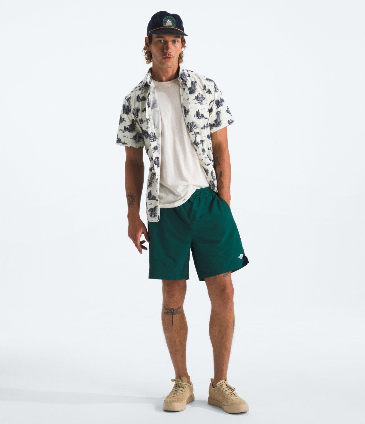 Traje The North Face Hombre De Baño Action Short 2.0 Verde-3