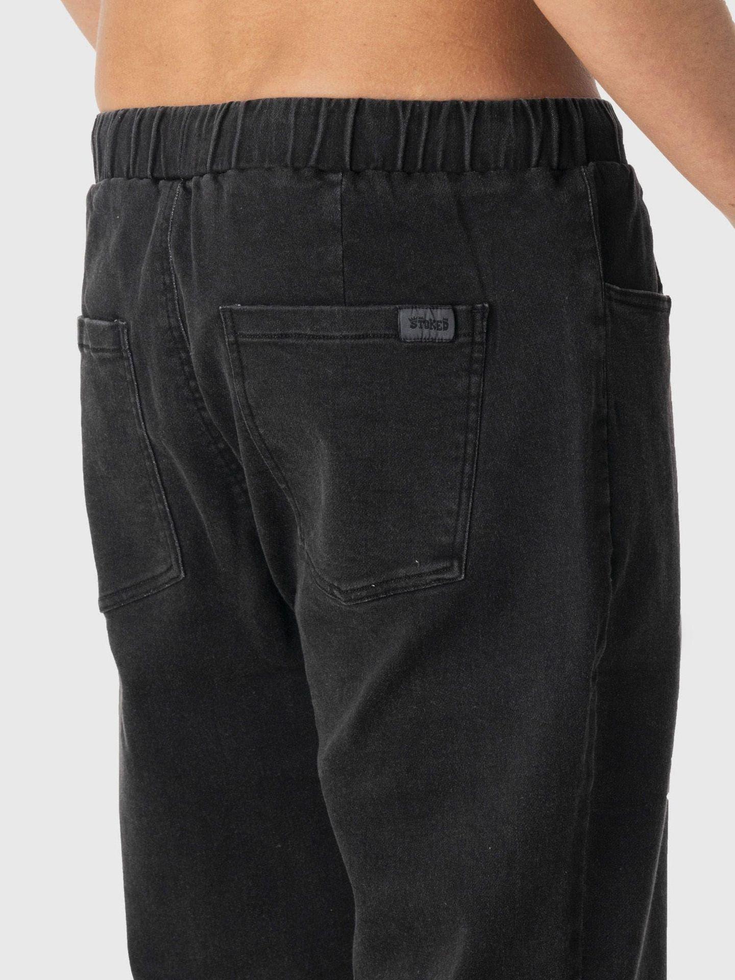 Pantalón Stoked Hombre Tabla Negro-4