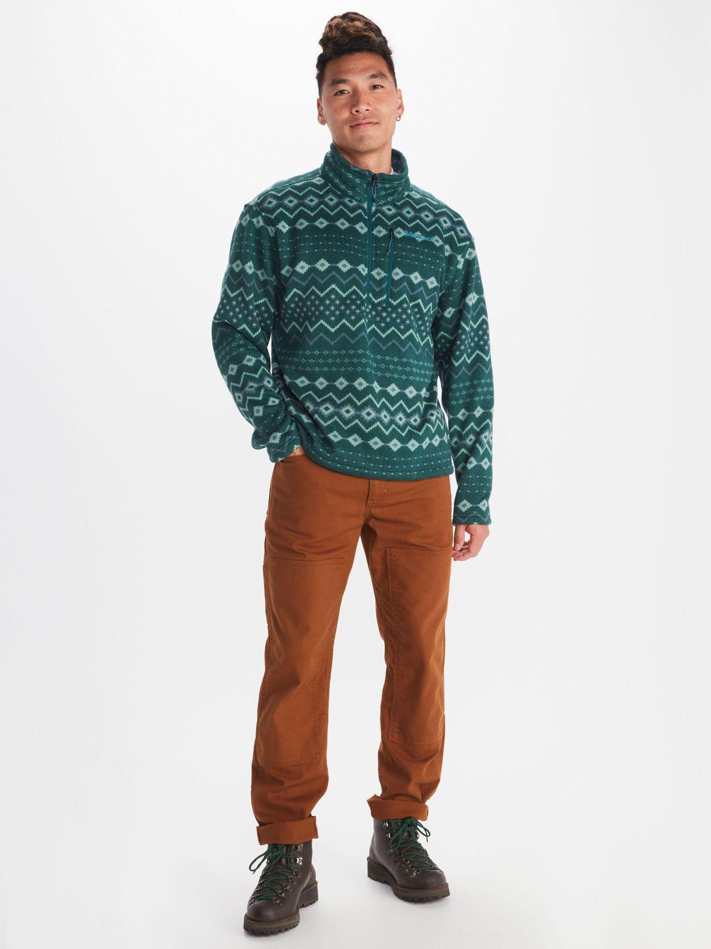 Polar Marmot Hombre Heavyweight Drop Line Verde-2