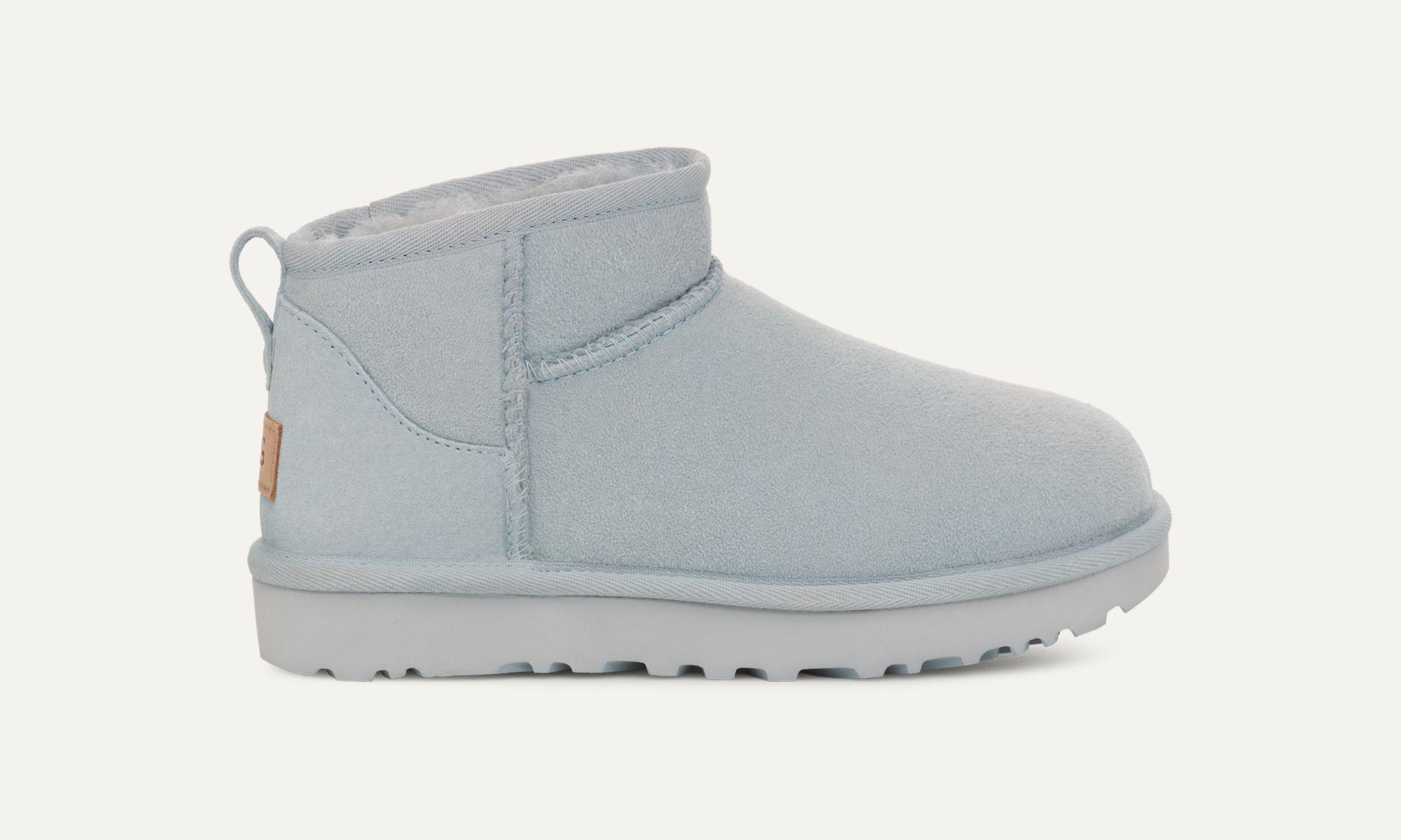 Bota Mujer UGG Classic Ultra Mini Celeste-0