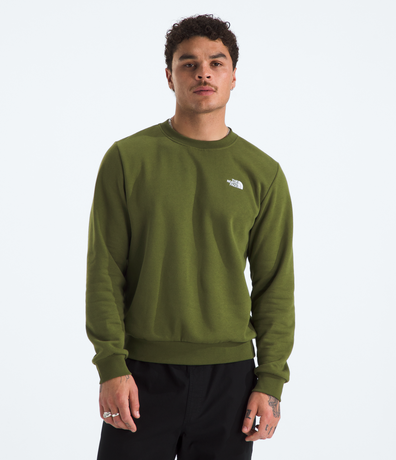 Poleron Evo Simple Dome Crew Hombre Verde-0