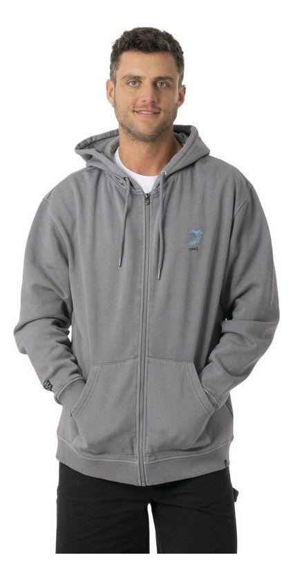 Polerón Stoked Hombre Quilla Gris-0