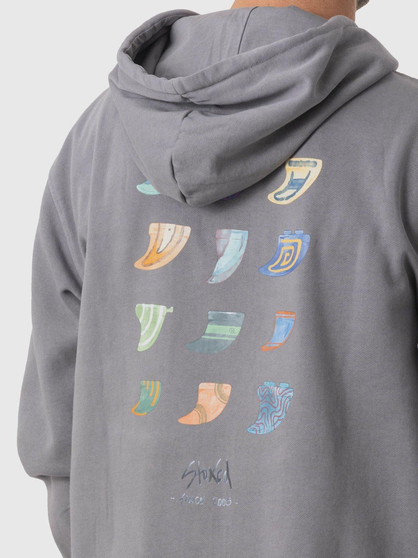 Polerón Stoked Hombre Quilla Gris-3