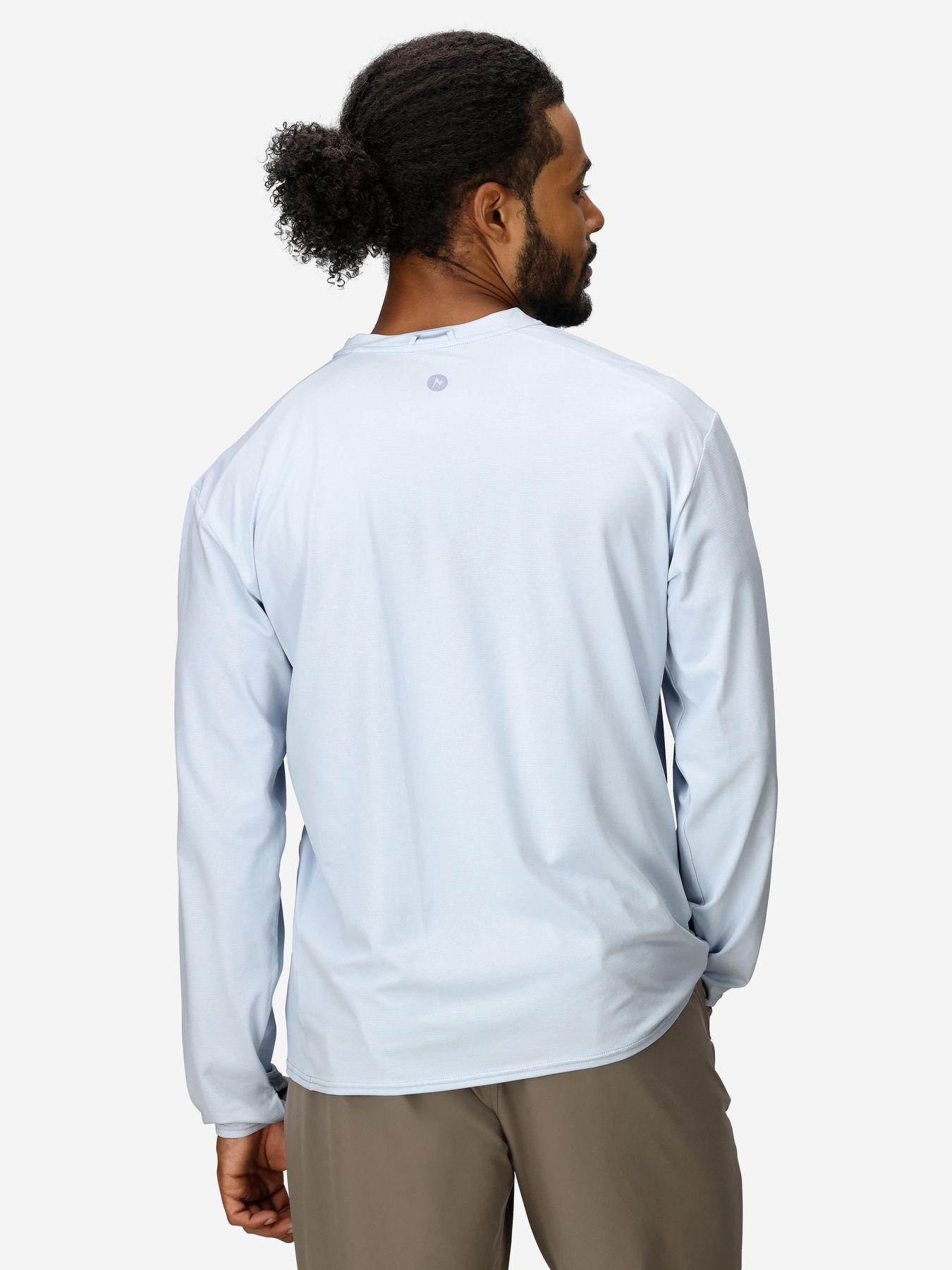 Polera Marmot Hombre Airexchange Upf 50 Crew Ls Blanco-1