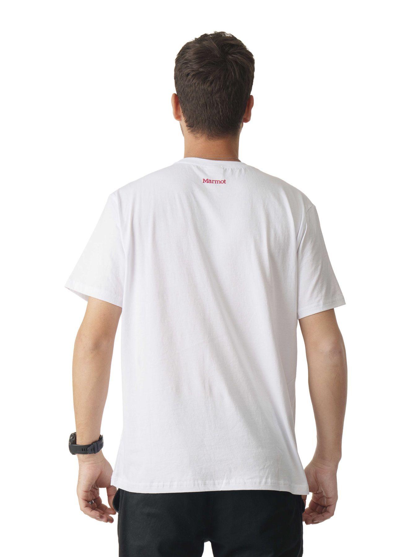 Polera Marmot Hombre For Life Chest Logo Tee Blanco-2