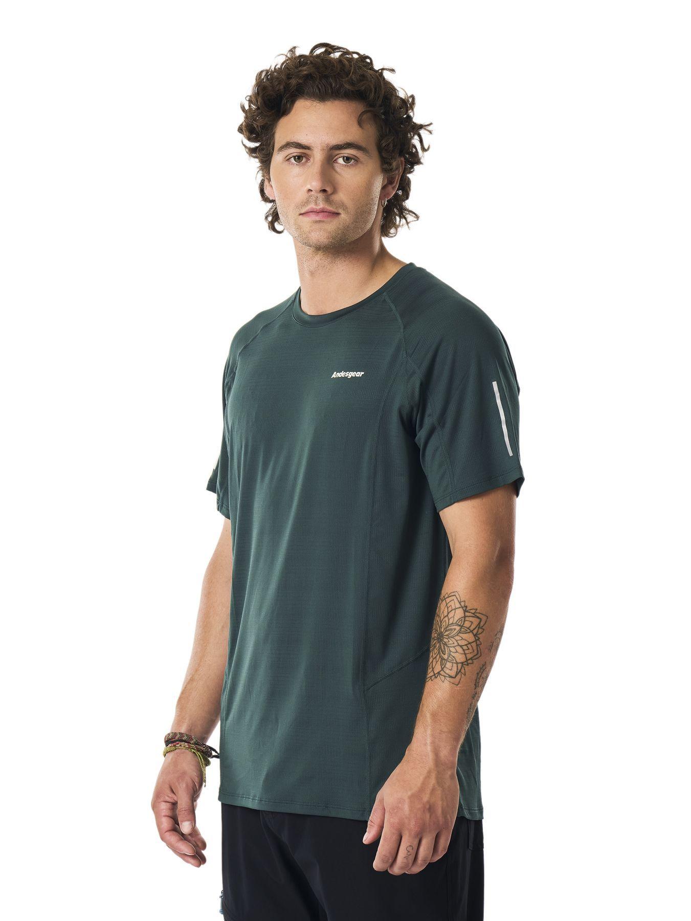 Polera Andesgear Hombre Vizcachas Ss Verde-1
