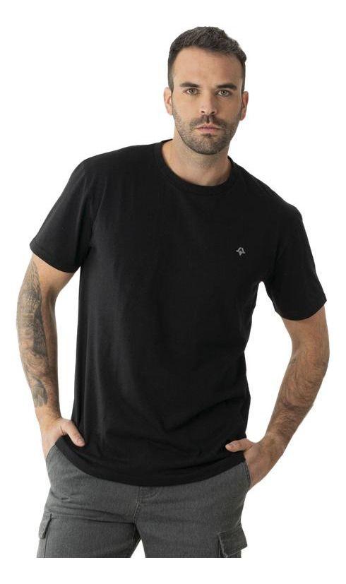 Polera Kivül Hombre Logo Reciclada KV001 Negro-0