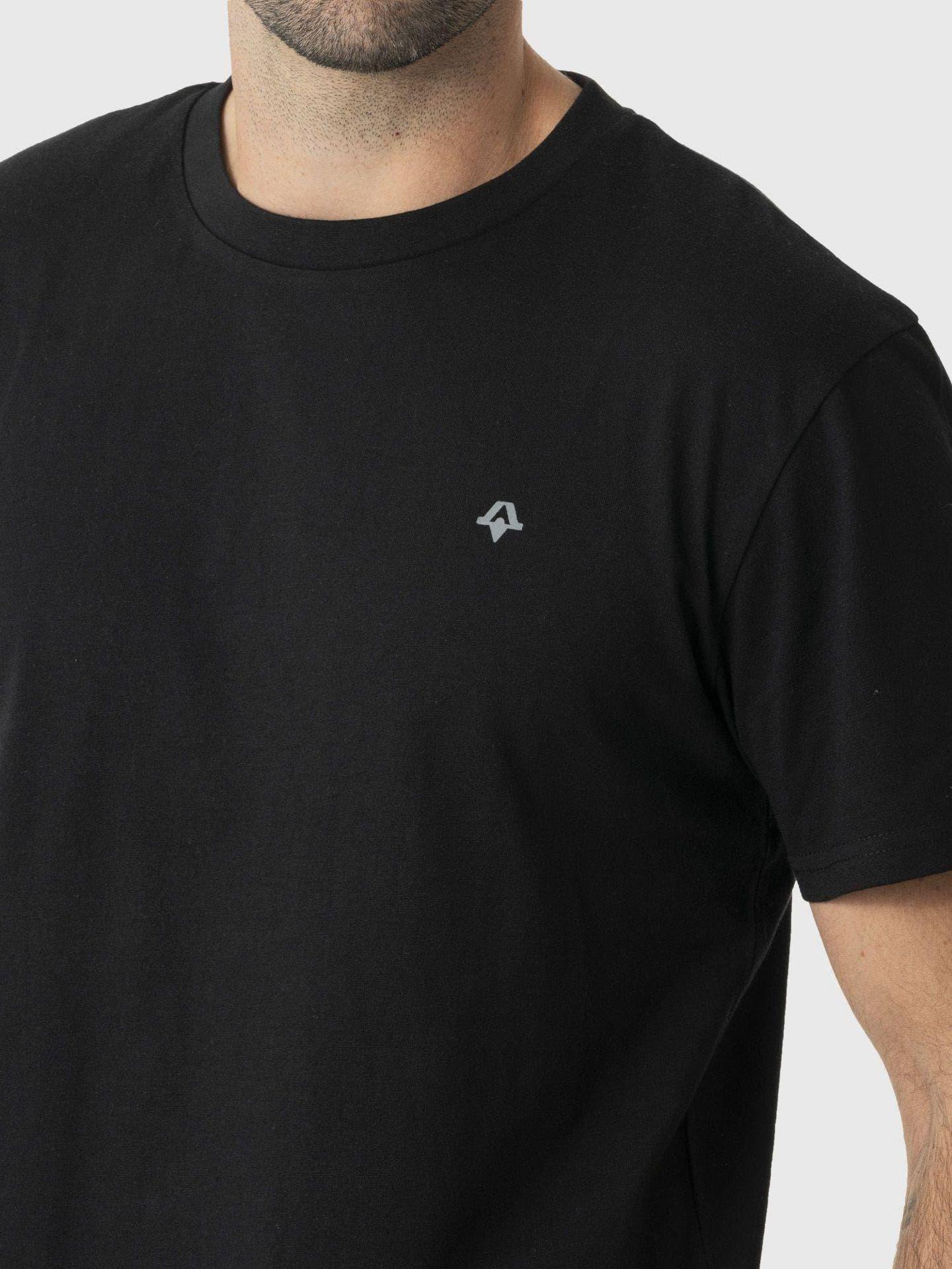 Polera Kivül Hombre Logo Reciclada KV001 Negro-3