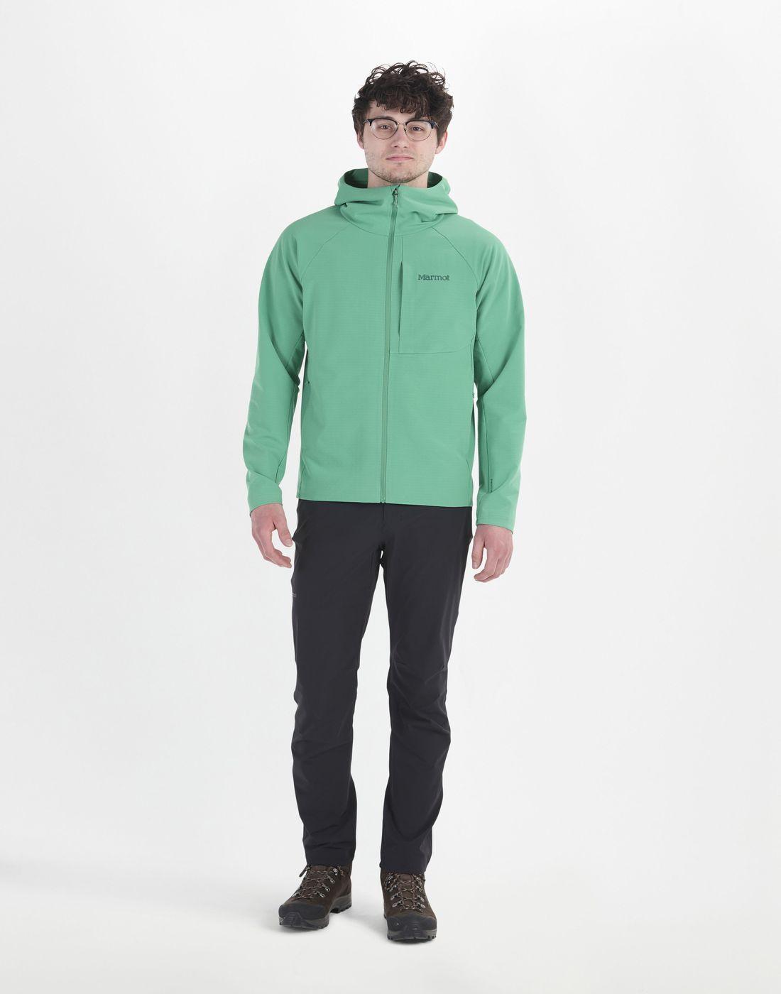 Polar Marmot Hombre Pinnacle Driclime Hoody Verde-2