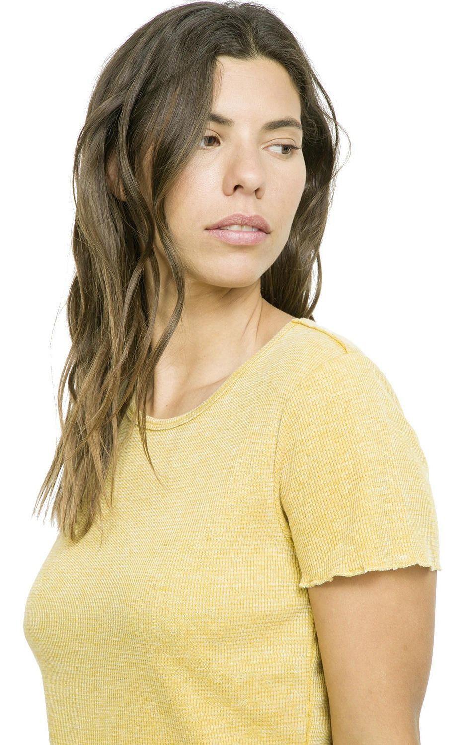 Polera Kivül Mujer Femenino Preti Lavada Amarillo-3