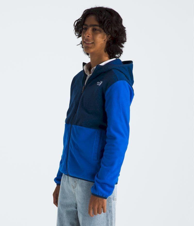 Polar The North Face Hombre Teen Glacier Fz Hooded Azul-3