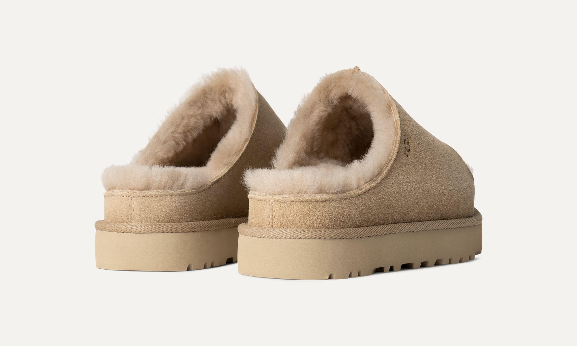 Pantufla Mujer UGG Greenport Slide Beige-1