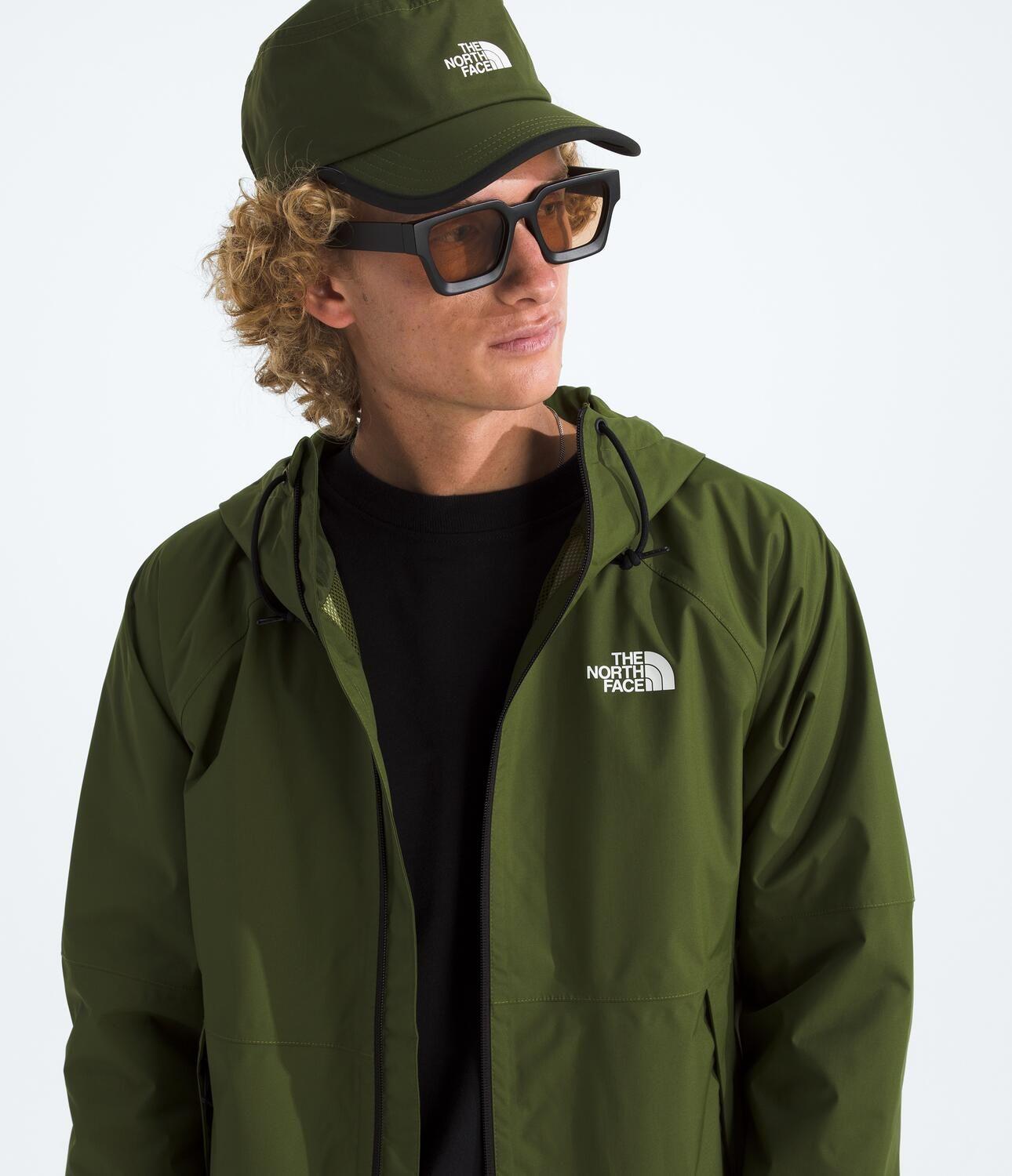 Chaqueta Impermeable Antora Hoodie Hombre Verde-2