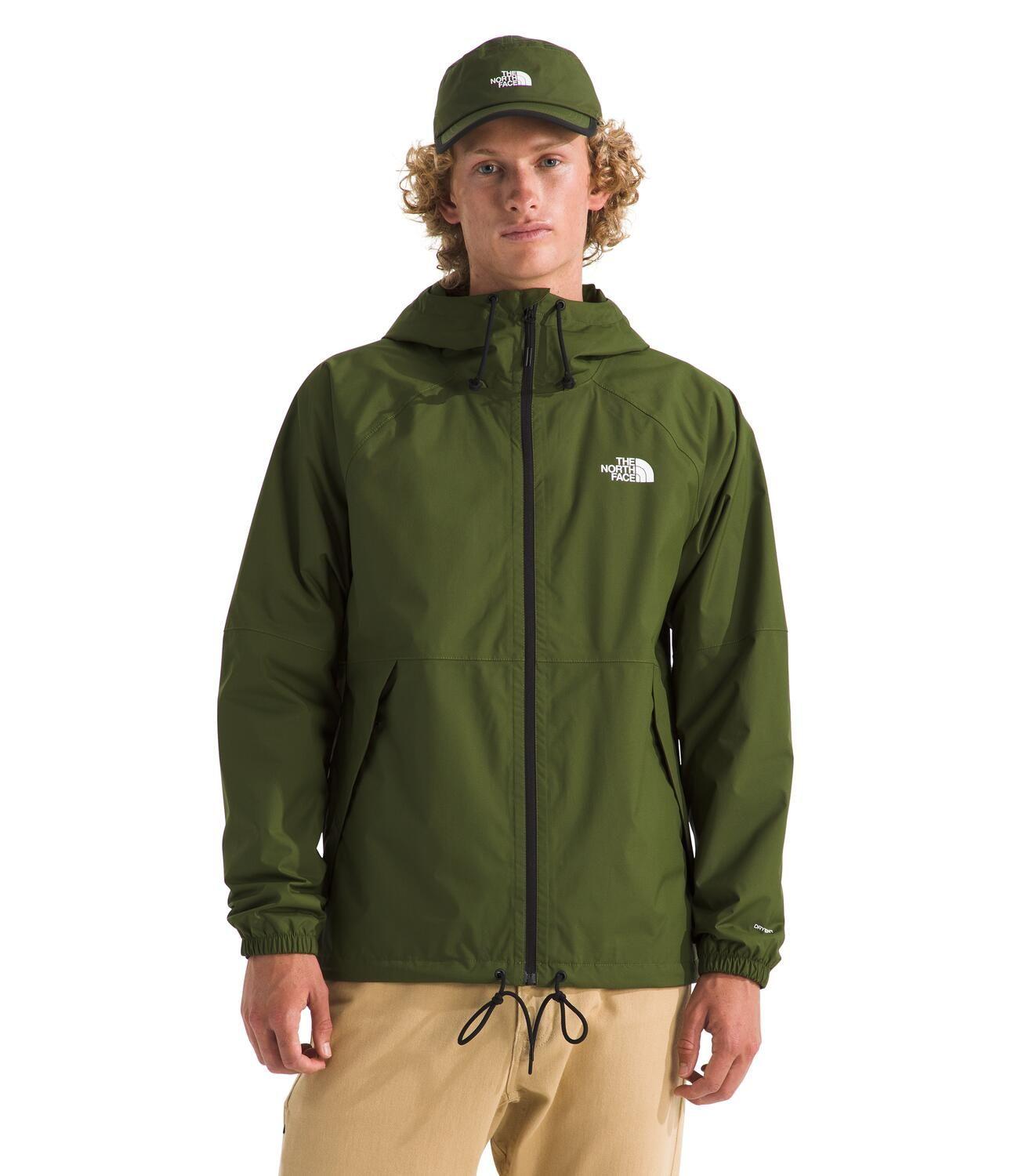 Chaqueta Impermeable Antora Hoodie Hombre Verde-3