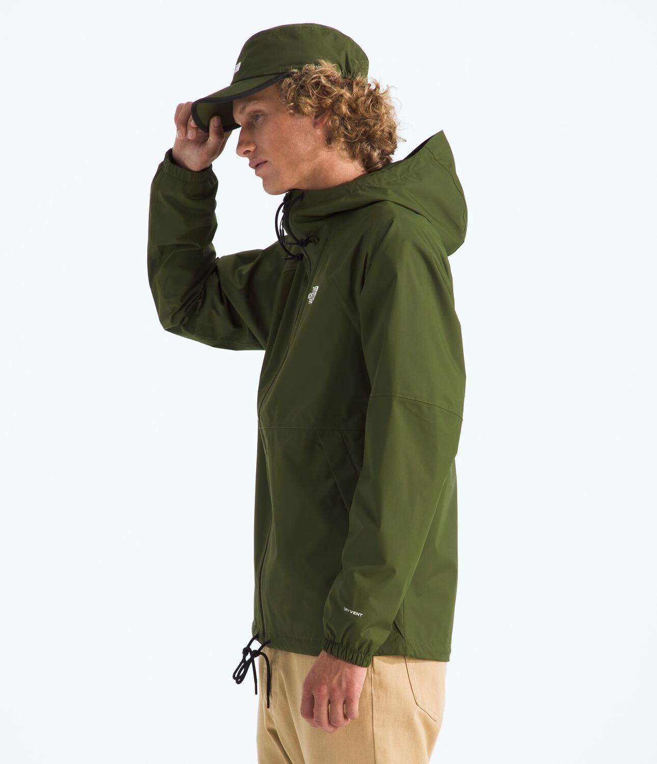 Chaqueta Impermeable Antora Hoodie Hombre Verde-5