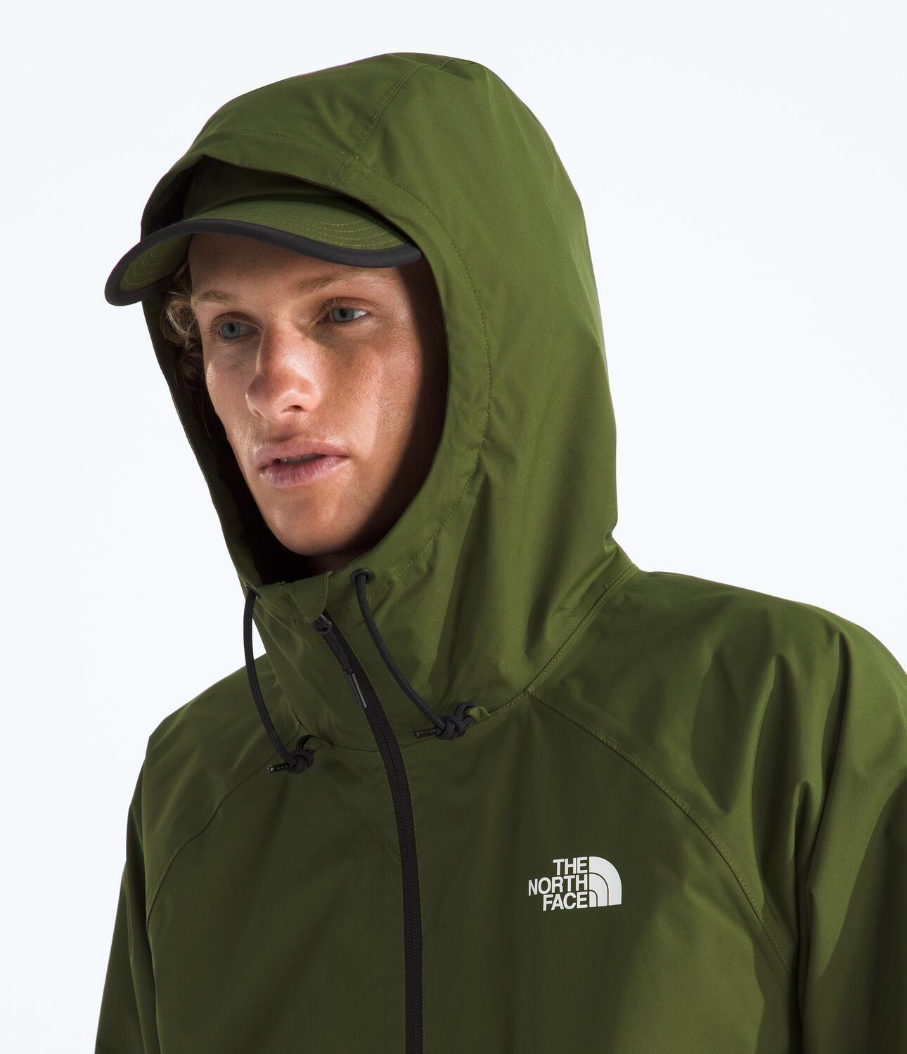 Chaqueta Impermeable Antora Hoodie Hombre Verde-6