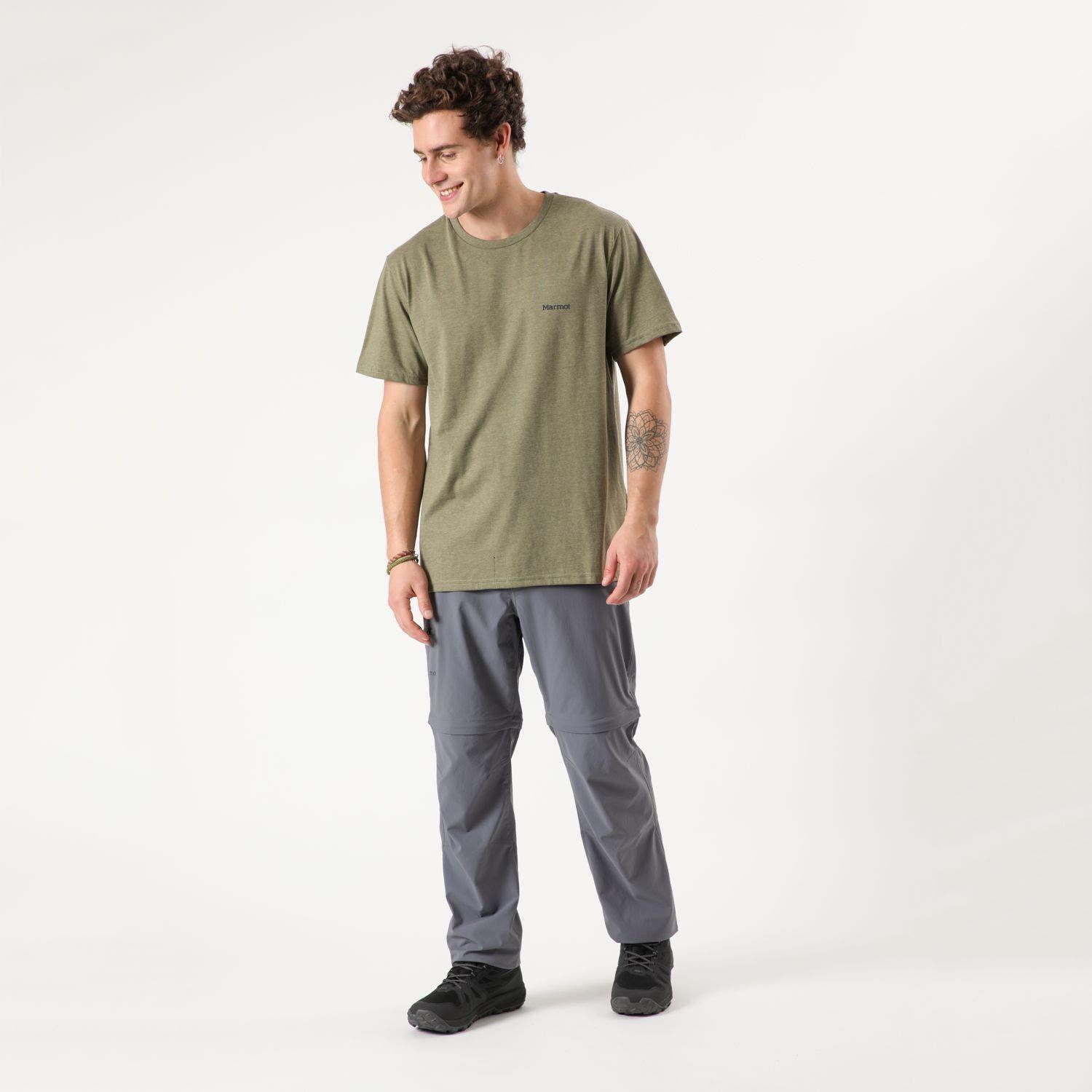 Polera Marmot Hombre Chest Logo Tee Verde-2