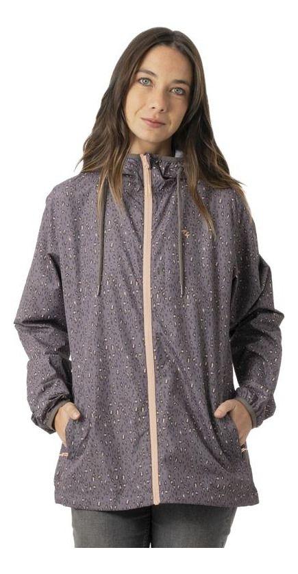 Chaqueta Stoked Mujer Cortavientos Layday Reciclada Gris-0