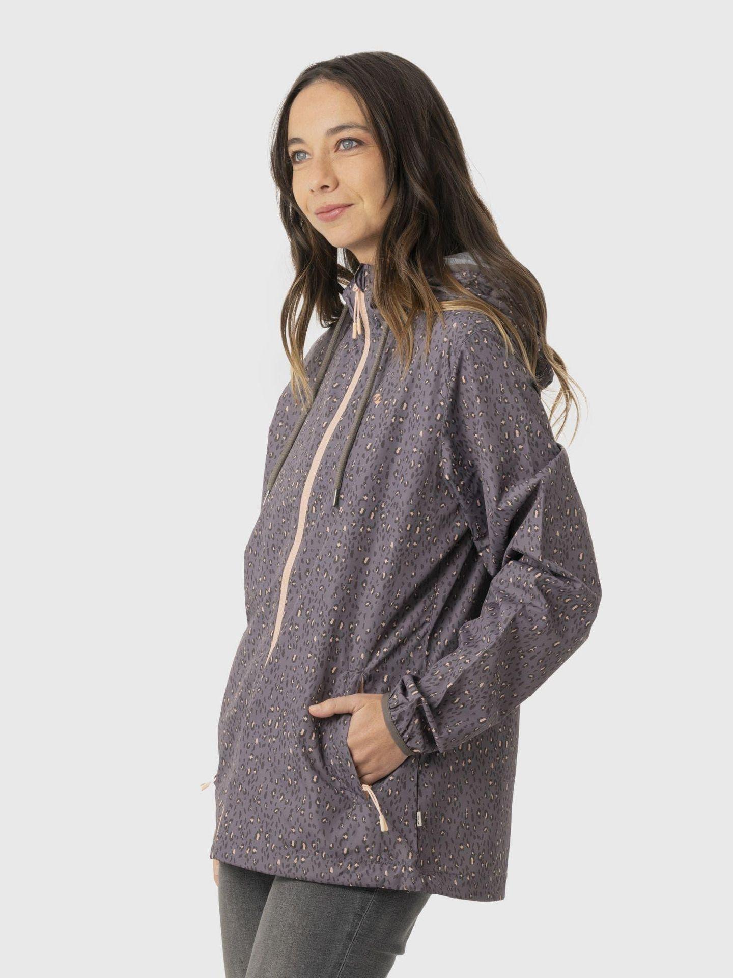 Chaqueta Stoked Mujer Cortavientos Layday Reciclada Gris-1