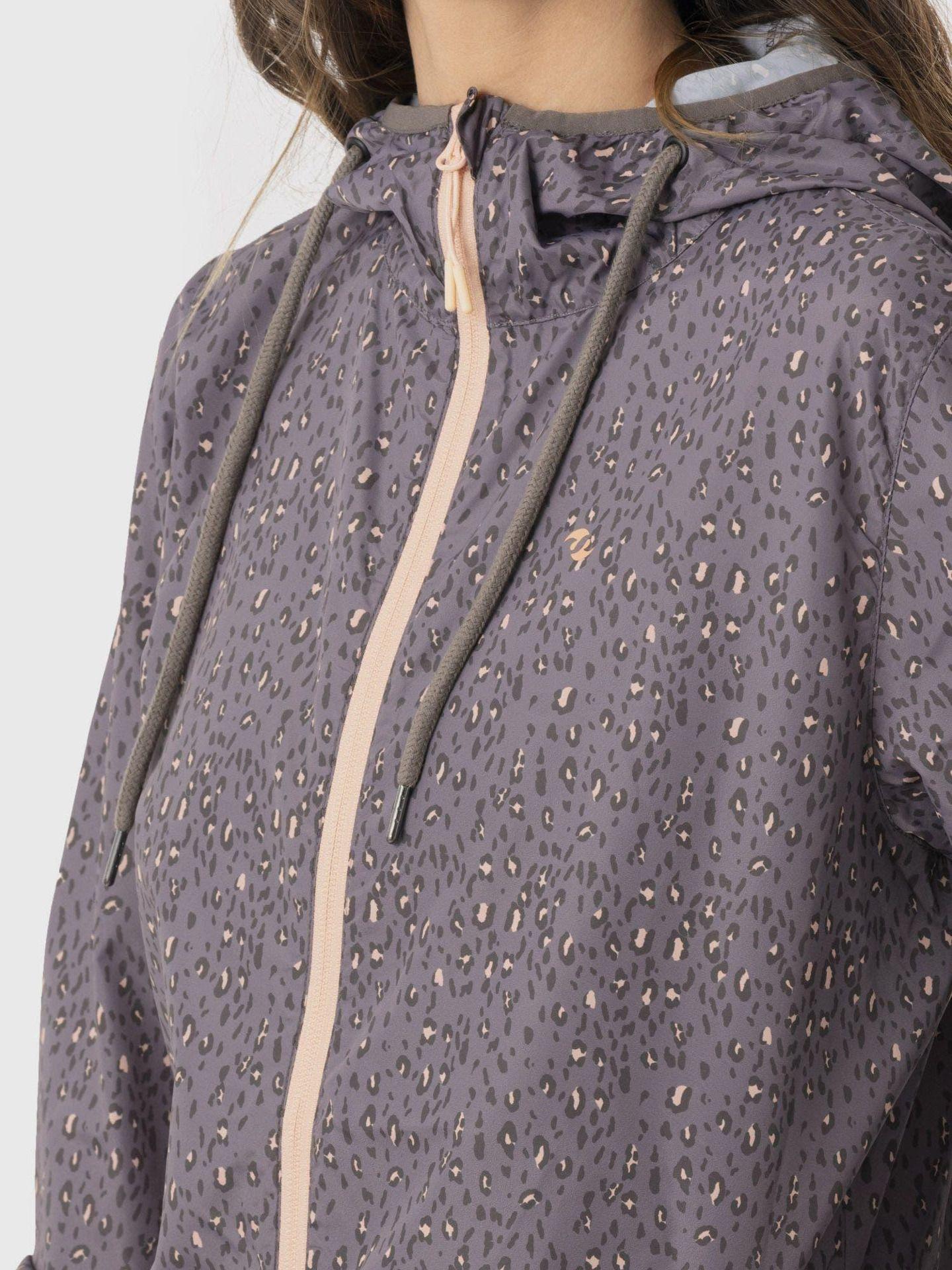 Chaqueta Stoked Mujer Cortavientos Layday Reciclada Gris-3