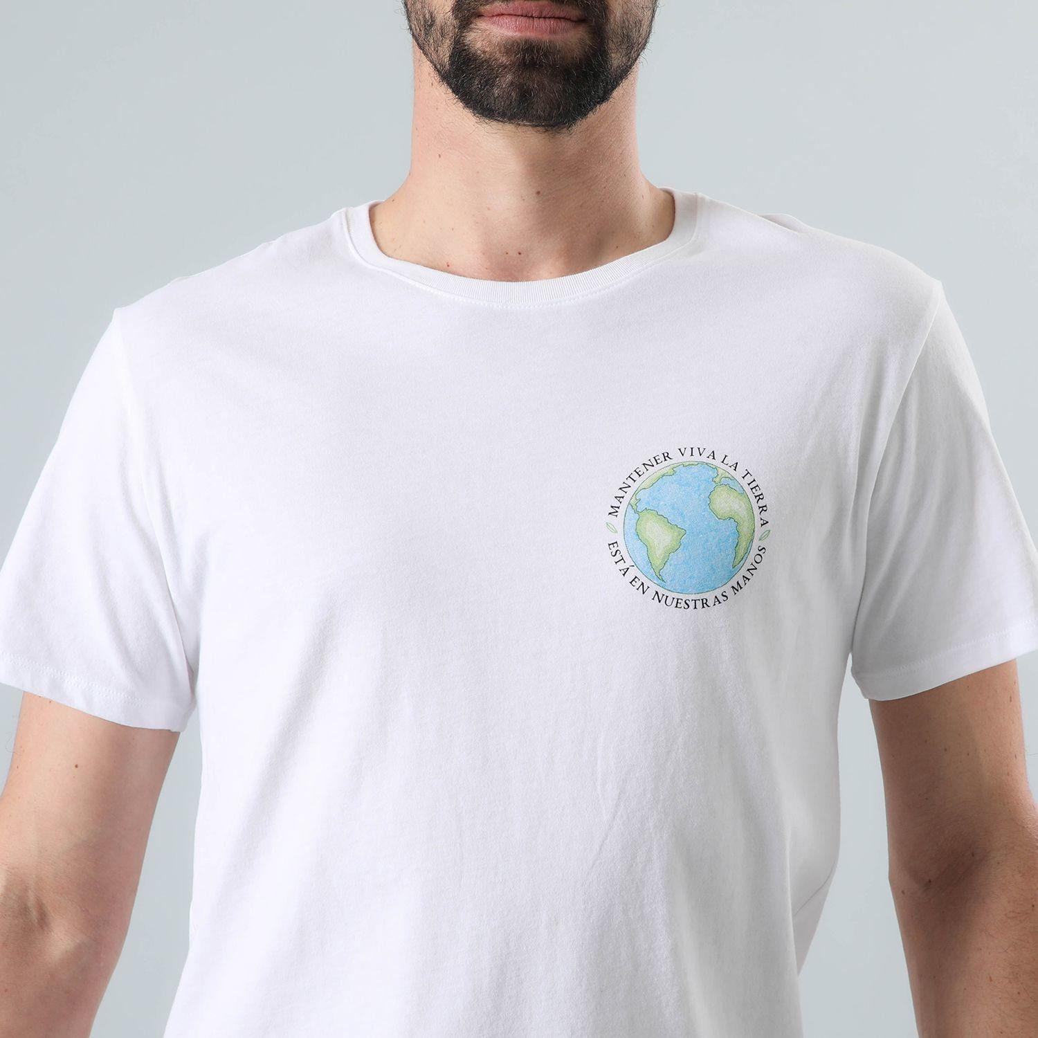Polera Andesgear Hombre Orgánica Aclimatar M Blanco-3