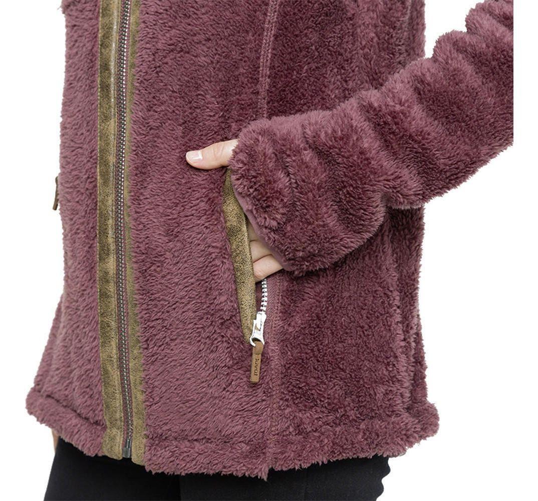 Polar Kivül Mujer Elek Shaggy Rosa Burdeo-3