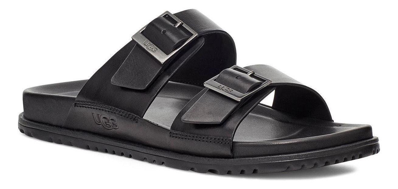 Sandalia UGG Hombre Wainscott Buckle Slide Negro-1
