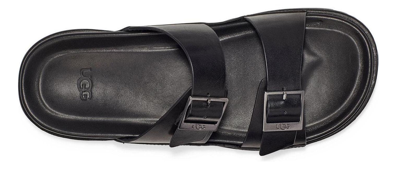 Sandalia UGG Hombre Wainscott Buckle Slide Negro-4