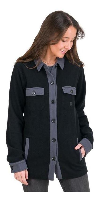 Polerón Kivül Mujer Fluby Reciclado Negro-0