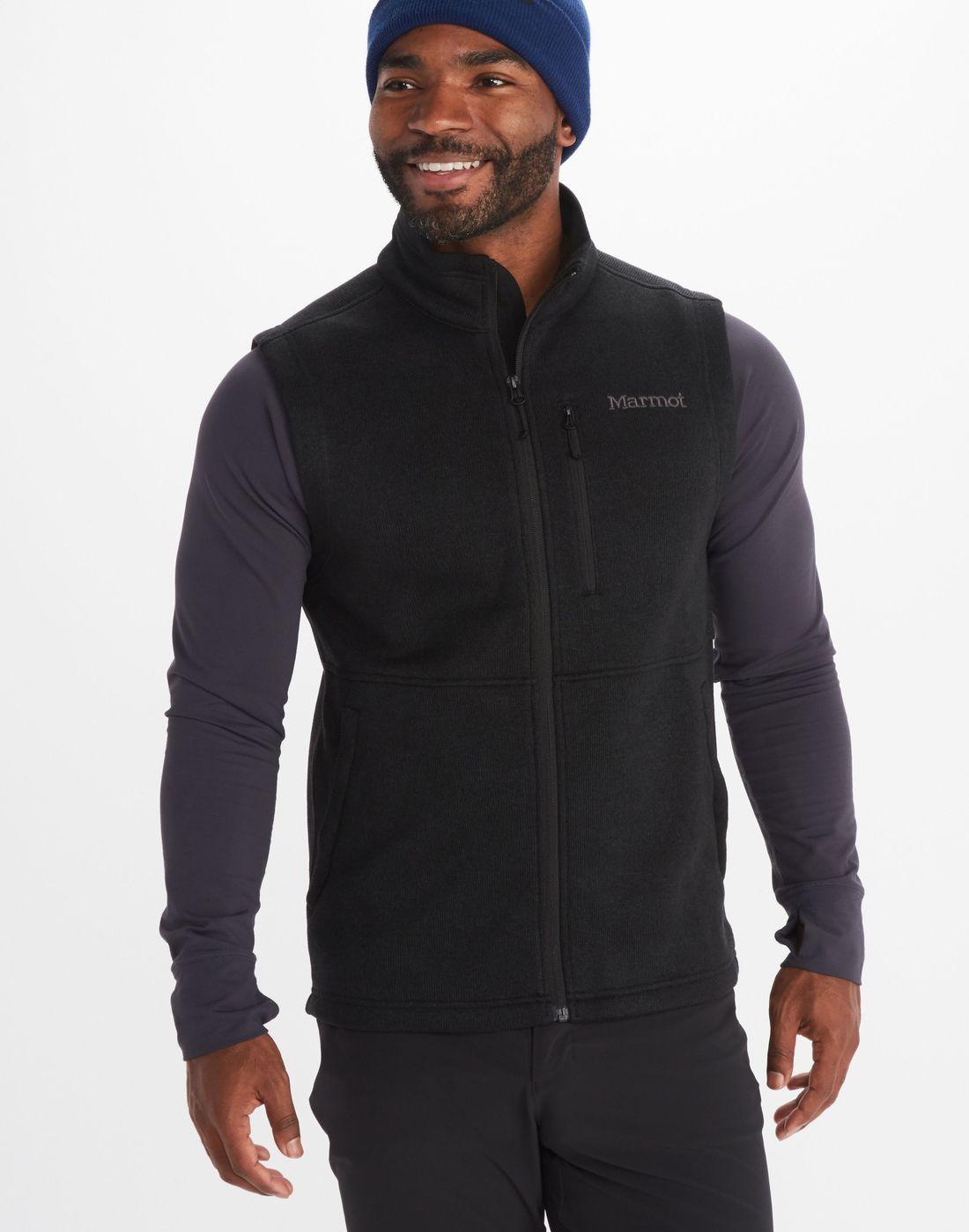 Polar Marmot Hombre Drop Line Vest Negro-1