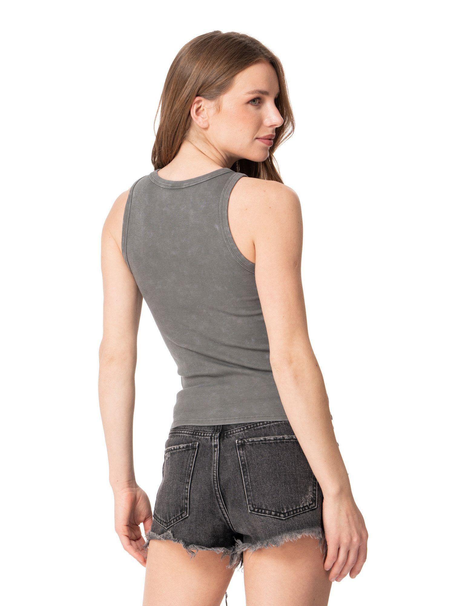 Polera Stoked Mujer Lip Gris-2