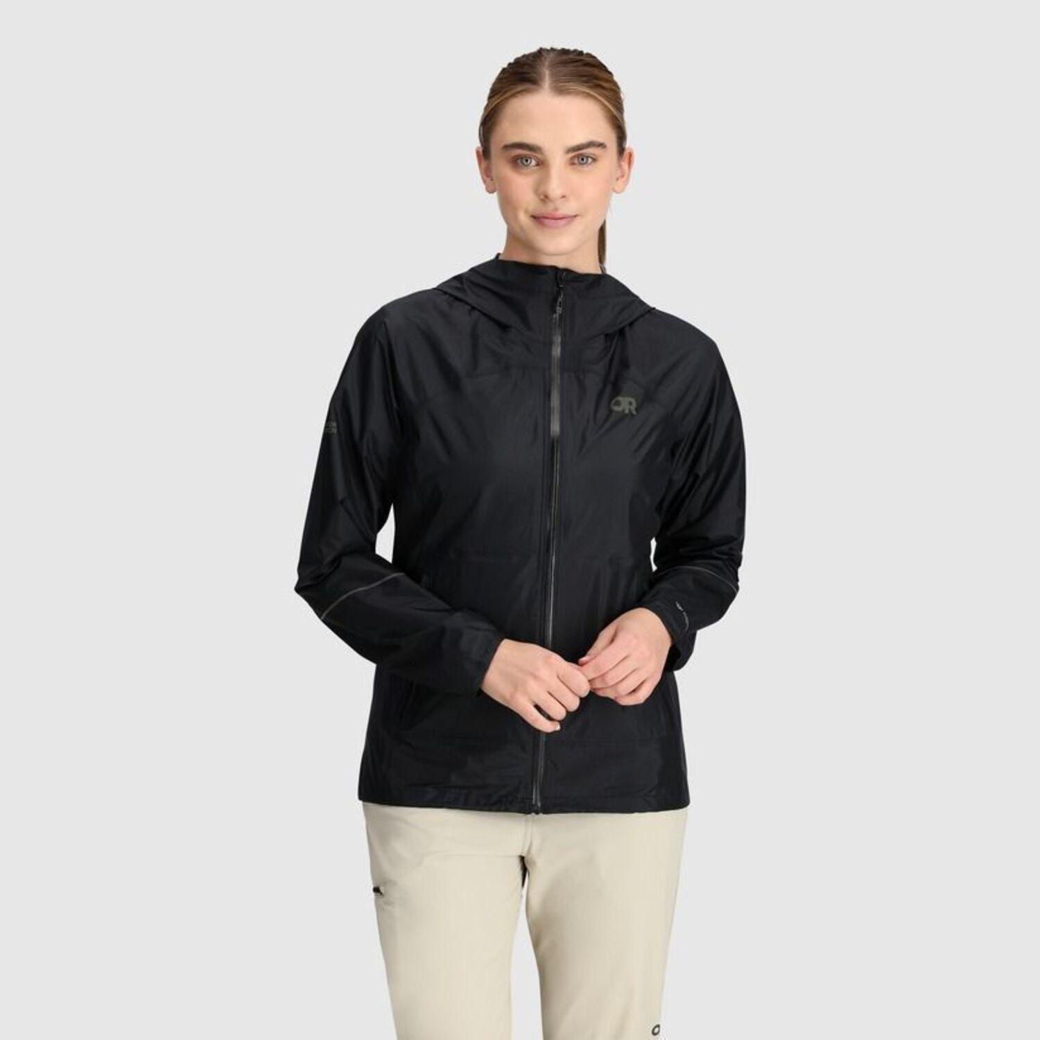 Chaqueta Outdoor Research Mujer Helium Rain Jacket Negro-0