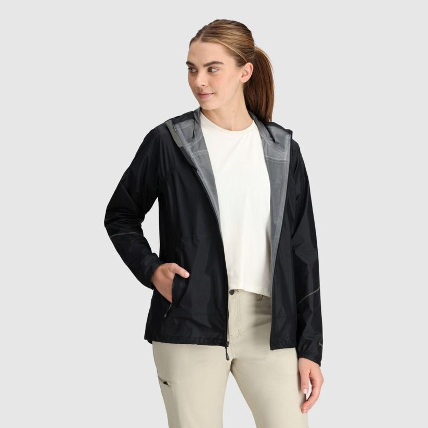 Chaqueta Outdoor Research Mujer Helium Rain Jacket Negro-3