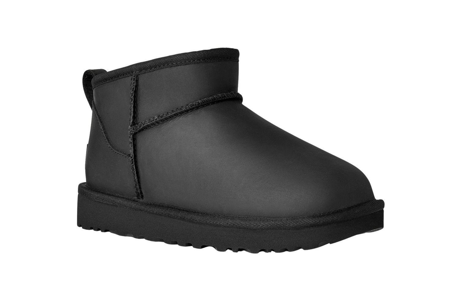 Botas Ugg Mujer Classic Ultra Mini Lthr Negro-1