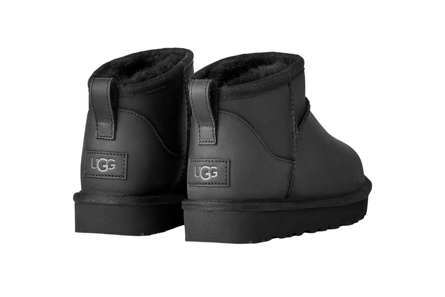 Botas Ugg Mujer Classic Ultra Mini Lthr Negro-2