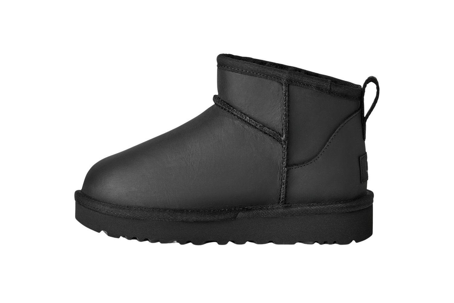 Botas Ugg Mujer Classic Ultra Mini Lthr Negro-3