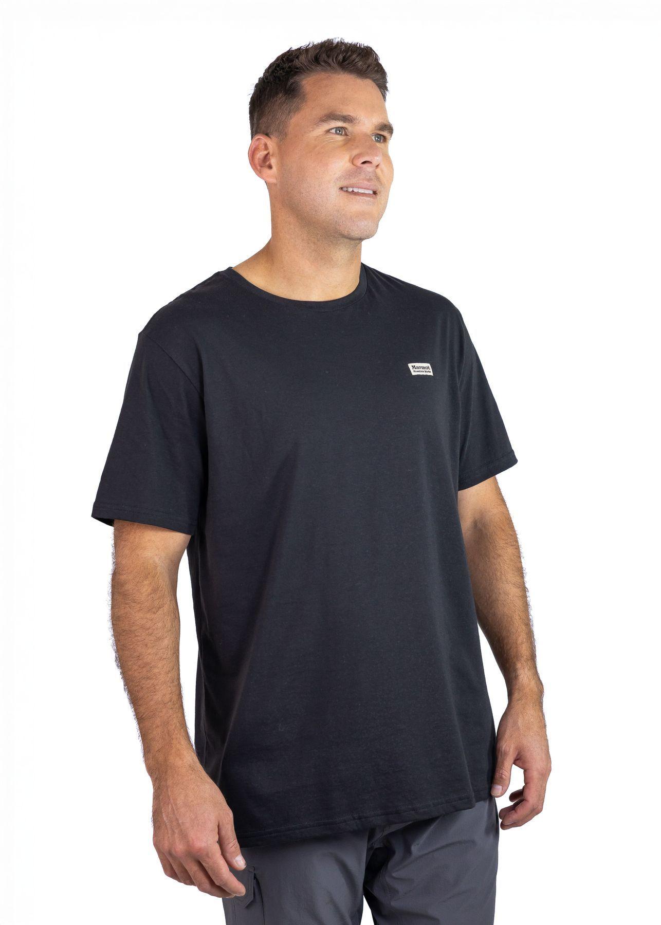 Polera Marmot Hombre Chest Vintage Label Tee Negro-4
