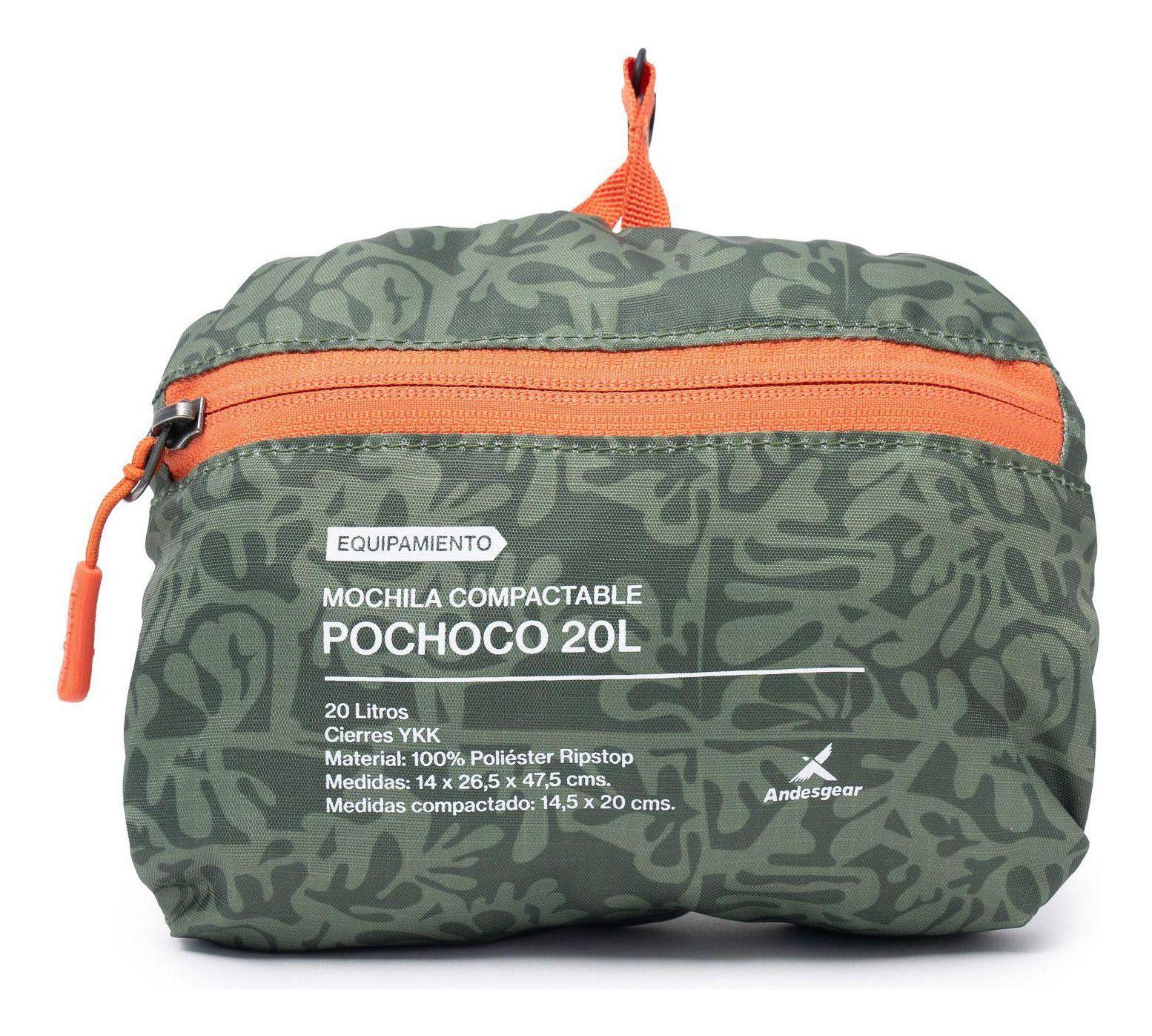 Mochila Andesgear Unisex Trekking Pochoco 20l Verde-4