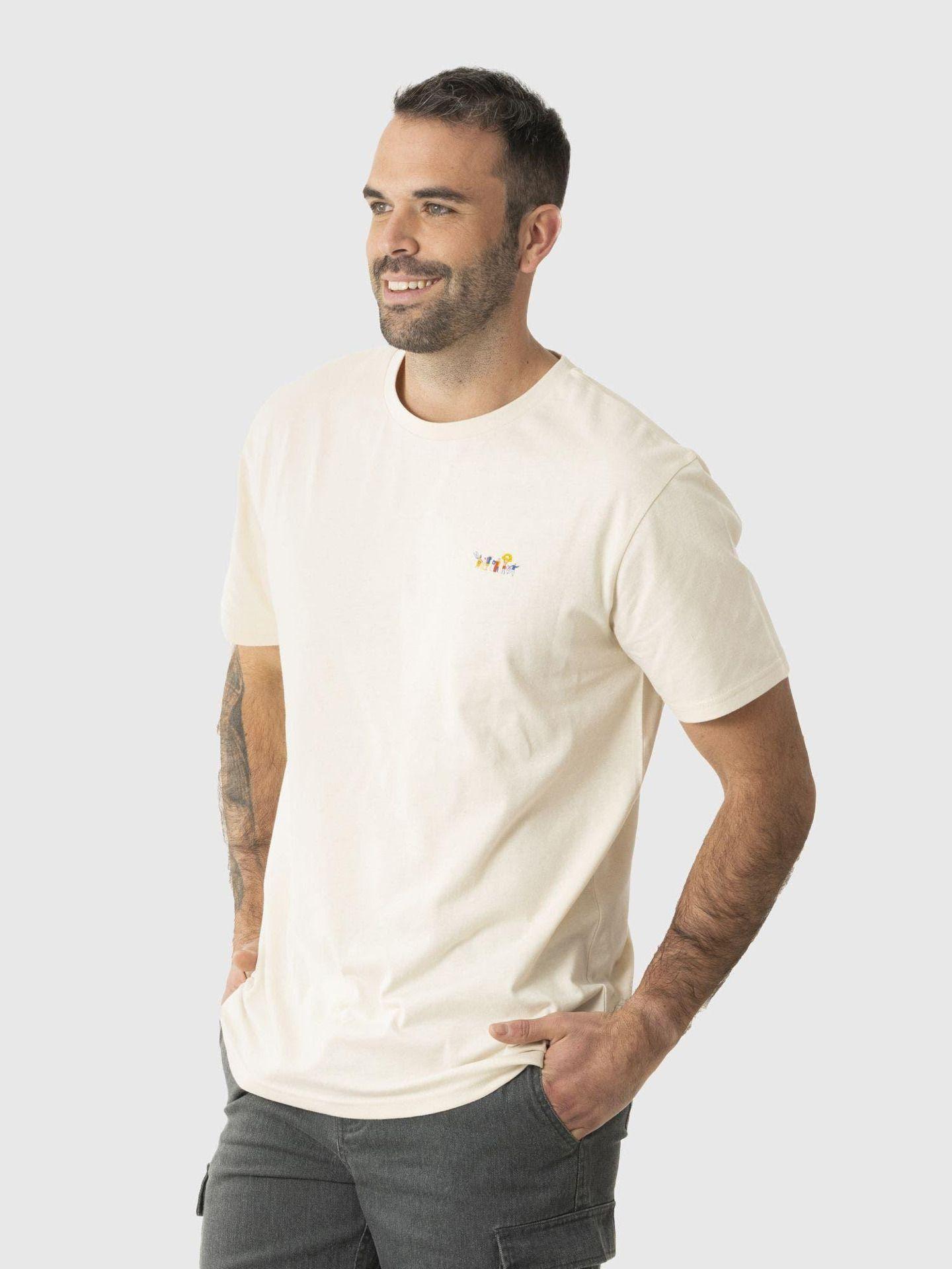 Polera Kivül Hombre Desafío Reciclada Beige-1